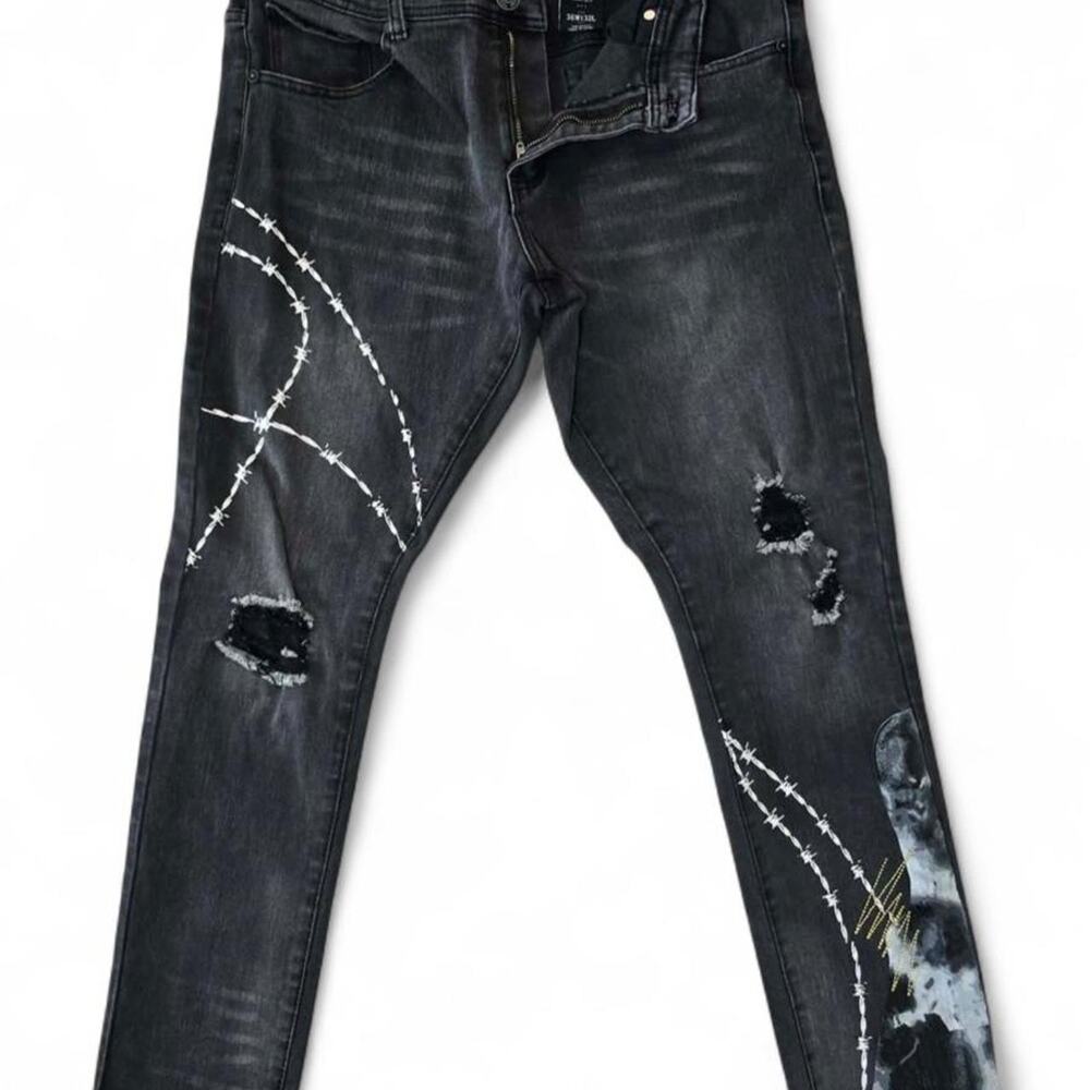Genuine Authentic Distressed Jeans 36x32
